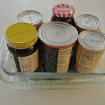 Gravlax weighed down for curing