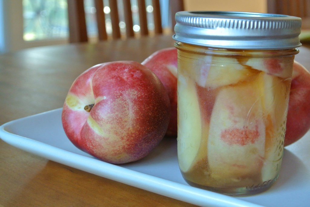 Nectarines Preserved in Rum